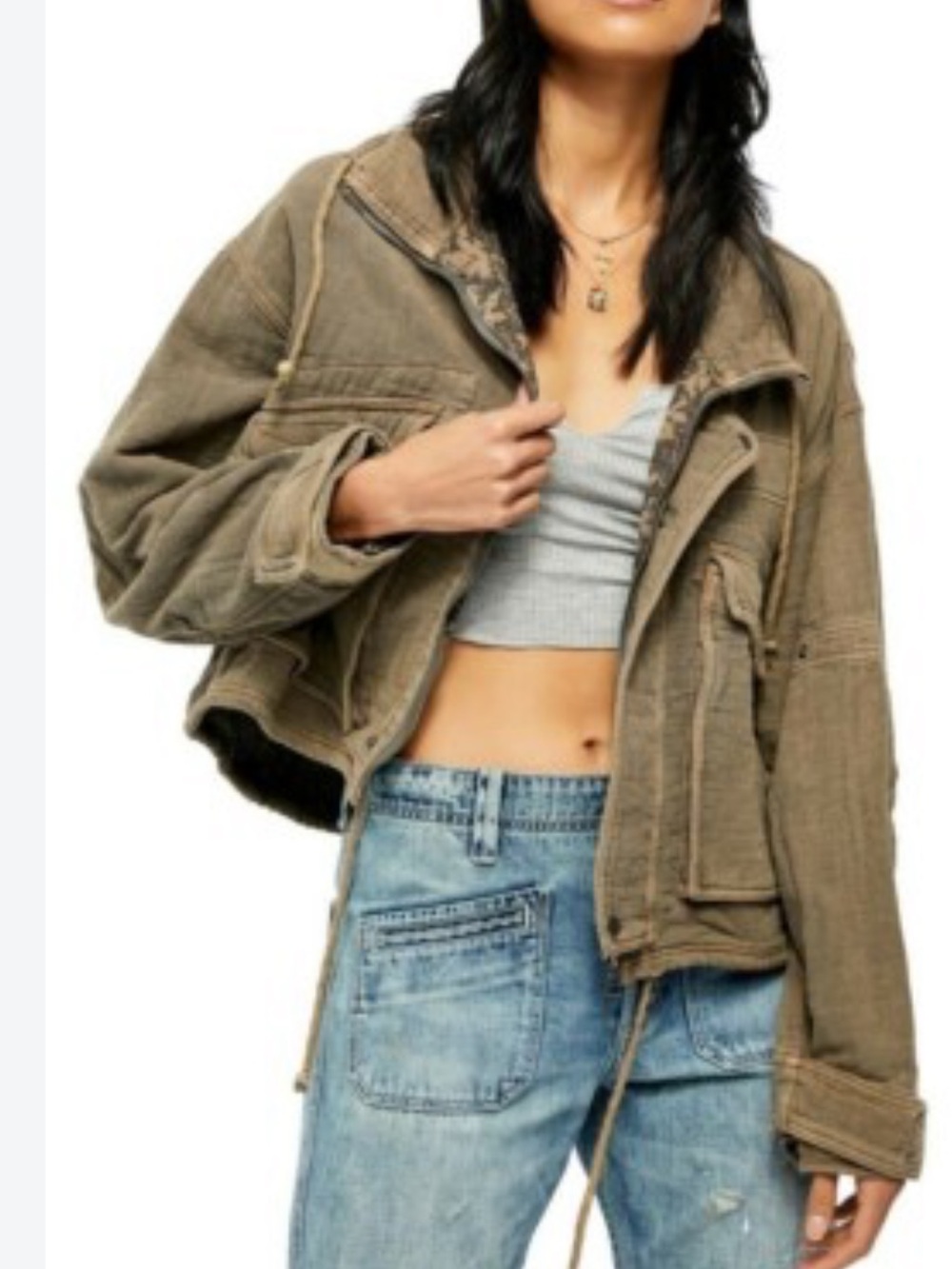 We the Free Eye On You Utility Surplus Jacket Size S